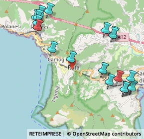 Mappa Via Maggiolo - Ruta, 16032 Camogli GE, Italia (2.5995)