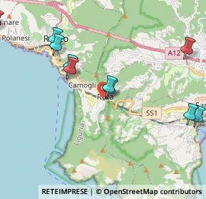 Mappa Via Maggiolo - Ruta, 16032 Camogli GE, Italia (3.5075)