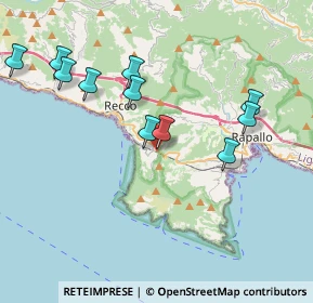 Mappa Via Maggiolo - Ruta, 16032 Camogli GE, Italia (5.22214)