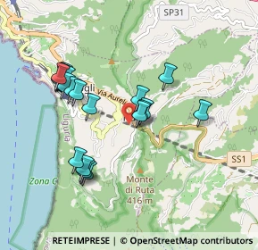 Mappa Via Maggiolo - Ruta, 16032 Camogli GE, Italia (0.8965)