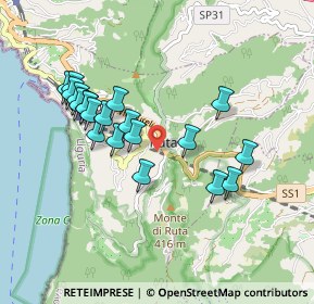 Mappa Via Maggiolo - Ruta, 16032 Camogli GE, Italia (0.878)