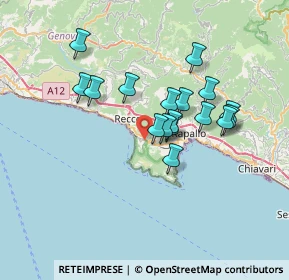 Mappa Via Maggiolo - Ruta, 16032 Camogli GE, Italia (5.83)