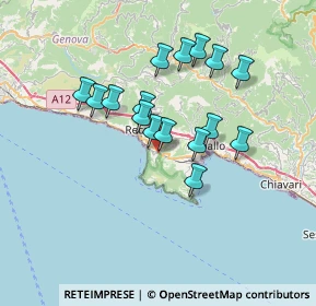 Mappa Via Maggiolo - Ruta, 16032 Camogli GE, Italia (5.96125)