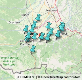 Mappa Peveragno, 12016 Peveragno CN, Italia (9.9085)