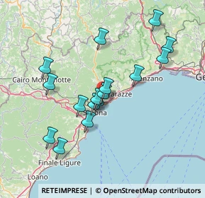 Mappa Via alla Contrada, 17011 Albisola Superiore SV, Italia (13.49875)