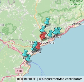 Mappa Via alla Contrada, 17011 Albisola Superiore SV, Italia (5.06)
