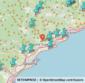 Mappa Via alla Contrada, 17011 Albisola Superiore SV, Italia (5.494)