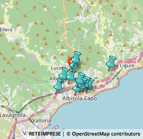 Mappa Via alla Contrada, 17011 Albisola Superiore SV, Italia (1.15182)