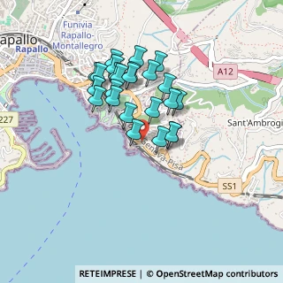 Mappa Via Aurelia Levante, 16035 Rapallo GE, Italia (0.3675)