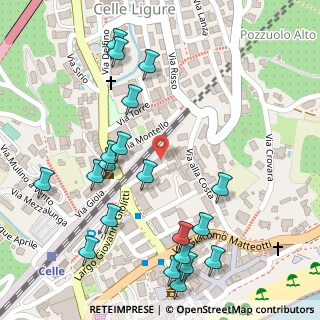 Mappa Via Veneto, 17015 Celle Ligure SV, Italia (0.16)