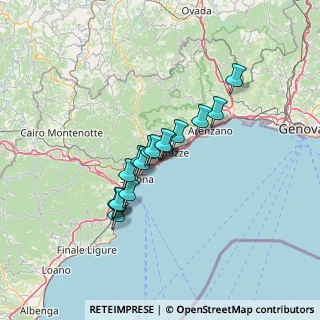 Mappa Via Veneto, 17015 Celle Ligure SV, Italia (9.92125)