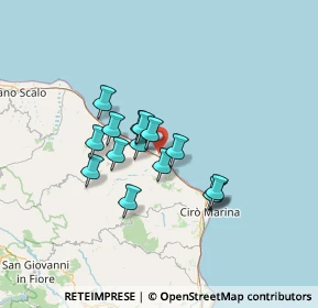 Mappa Contrada Villari, 87062 Cariati CS, Italia (10.83333)