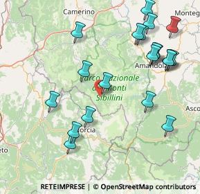 Mappa Frazione Nocelleto, 62039 Castelsantangelo sul Nera MC, Italia (19.309)