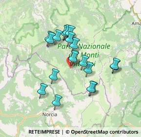 Mappa Frazione Nocelleto, 62039 Castelsantangelo sul Nera MC, Italia (6.2)