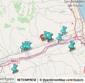 Mappa Via Alessandro Manzoni, 63030 Monsampolo del Tronto AP, Italia (4.06417)