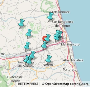 Mappa Via Alessandro Manzoni, 63030 Monsampolo del Tronto AP, Italia (6.36286)