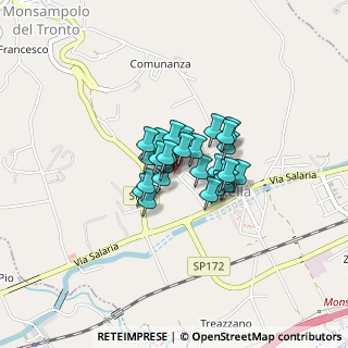 Mappa Via Alessandro Manzoni, 63030 Monsampolo del Tronto AP, Italia (0.22143)