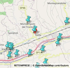Mappa Via Alessandro Manzoni, 63030 Monsampolo del Tronto AP, Italia (3.05)