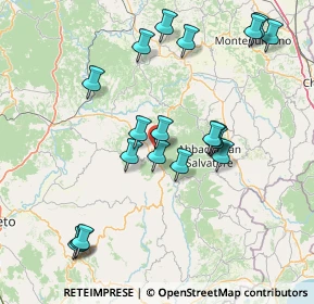 Mappa Via Campo Grande, 58033 Castel del Piano GR, Italia (16.85316)