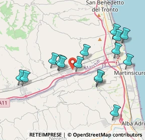 Mappa Via 80ma Strada, 63076 Monteprandone AP, Italia (4.09933)