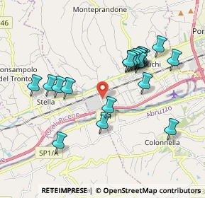 Mappa Via 80ma Strada, 63076 Monteprandone AP, Italia (1.907)
