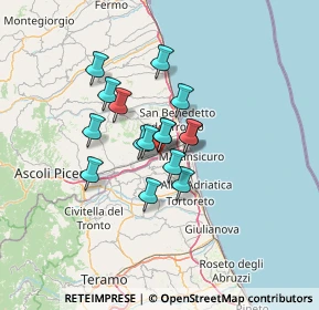 Mappa Via 80ma Strada, 63076 Monteprandone AP, Italia (9.21875)