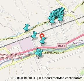 Mappa Via Ottantesima Str., 63076 Zona Industriale Via del Lavoro AP, Italia (1.0495)