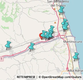 Mappa Via Ottantesima Str., 63076 Zona Industriale Via del Lavoro AP, Italia (3.97615)