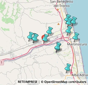 Mappa Via Ottantesima Str., 63076 Zona Industriale Via del Lavoro AP, Italia (3.64231)