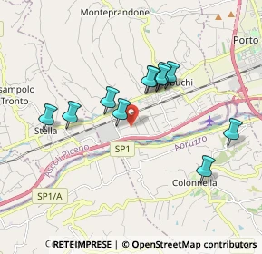 Mappa Via Ottantesima Str., 63076 Zona Industriale Via del Lavoro AP, Italia (1.66545)