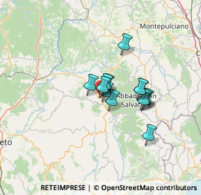 Mappa Via Fratelli Rosselli, 58033 Castel del Piano GR, Italia (8.91154)