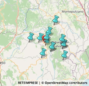 Mappa Via Fratelli Rosselli, 58033 Castel del Piano GR, Italia (9.42538)