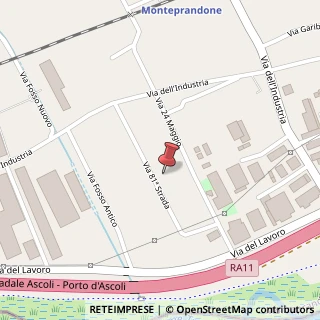 Mappa 63076 Zona Industriale Via del Lavoro AP, Italia, 63076 Monteprandone, Ascoli Piceno (Marche)