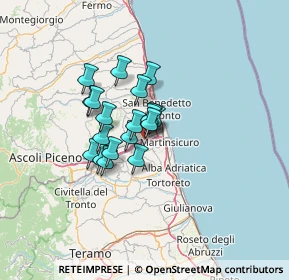 Mappa Via Fosso Antico, 63030 Monteprandone AP, Italia (8.87105)