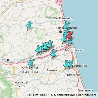Mappa Via Eugenio Montale, 63077 Monsampolo del Tronto AP, Italia (6.18467)