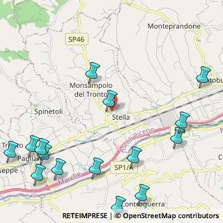 Mappa Via Eugenio Montale, 63077 Monsampolo del Tronto AP, Italia (3.20667)