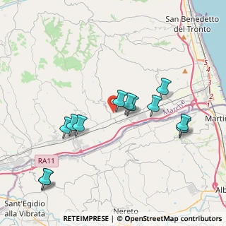 Mappa Via Eugenio Montale, 63077 Monsampolo del Tronto AP, Italia (4.09583)