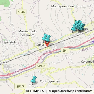 Mappa Via Cristoforo Colombo, 63077 Stella AP, Italia (2.76455)