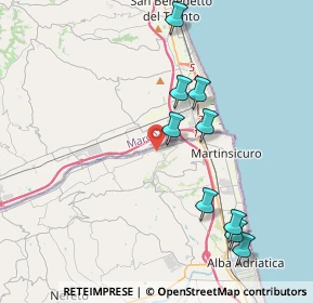 Mappa Via 5 da Denominare di Contrada San Giovanni di Colonnella, 64010 San Giovanni TE, Italia (4.93273)