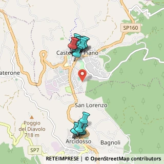 Mappa Piazzale Europa, 58033 Castel del Piano GR, Italia (1.042)