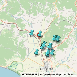 Mappa Gavorrano, 58100 Grosseto GR, Italia (6.99929)