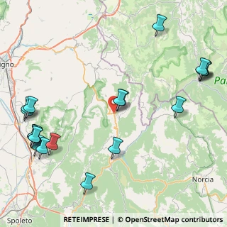 Mappa Via Guglielmo Marconi, 06030 Sellano PG, Italia (12.1005)