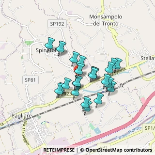 Mappa Via Saladini, 63078 Spinetoli AP, Italia (0.70833)