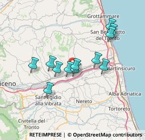 Mappa Via Saladini, 63078 Spinetoli AP, Italia (6.31667)