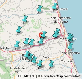Mappa Via Saladini, 63078 Spinetoli AP, Italia (8.96)