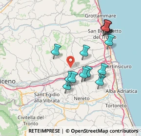 Mappa Via Saladini, 63078 Spinetoli AP, Italia (7.01857)