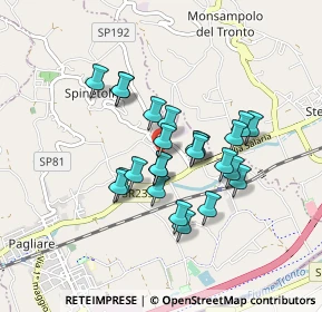 Mappa Via Saladini, 63078 Spinetoli AP, Italia (0.70833)