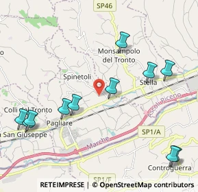 Mappa Via Saladini, 63078 Spinetoli AP, Italia (2.61182)
