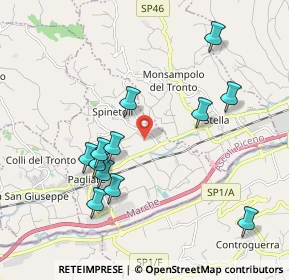 Mappa Via Saladini, 63078 Spinetoli AP, Italia (2.07167)