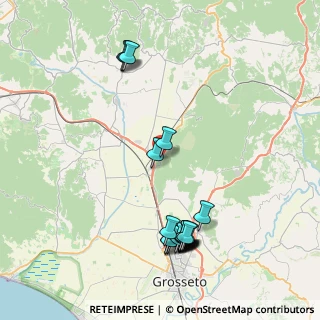 Mappa Via del Muraglione, 58100 Grosseto GR, Italia (9.5555)